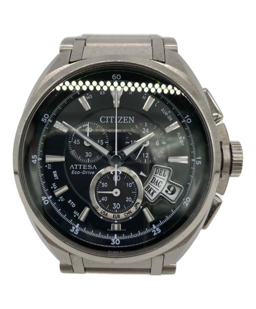 CITIZEN（シチズン）CITIZEN (シチズン) 腕時計  アテッサエコドライブ ブラックの古着・服飾アイテム