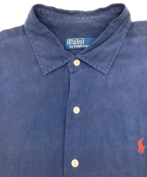 POLO RALPH LAUREN（ポロ・ラルフローレン）POLO RALPH LAUREN (ポロ・ラルフローレン) 半袖シャツ ネイビー サイズ:XXLの古着・服飾アイテム