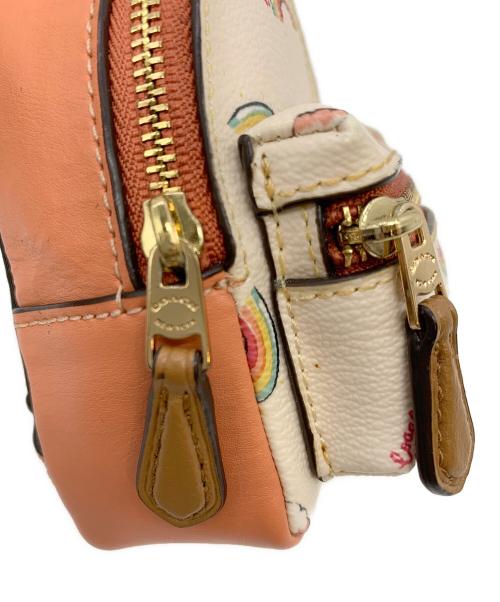 COACH（コーチ）COACH (コーチ) リュック型チャーム ベージュ×ブラウンの古着・服飾アイテム