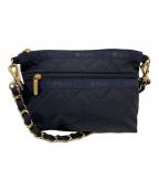 LeSportsacレスポートサック）の古着「チェーンキルト2wayショルダーバッグ」｜ネイビー