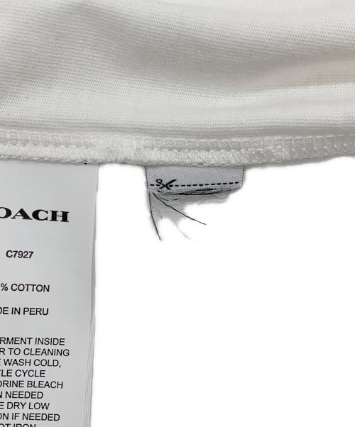 COACH（コーチ）COACH (コーチ) 半袖カットソー ホワイト サイズ:Mの古着・服飾アイテム