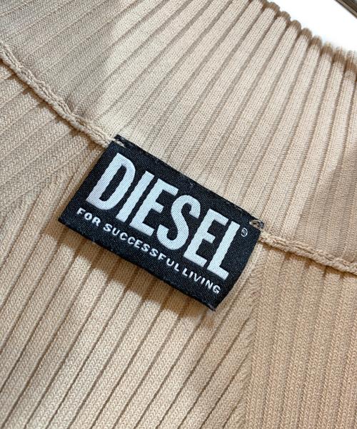 DIESEL（ディーゼル）DIESEL (ディーゼル) ジップニット ベージュ サイズ:Lの古着・服飾アイテム