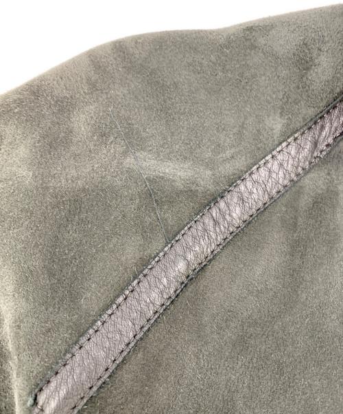 23区（ニジュウサンク）23区 (ニジュウサンク) ラムレザームートンコート グレー サイズ:40の古着・服飾アイテム