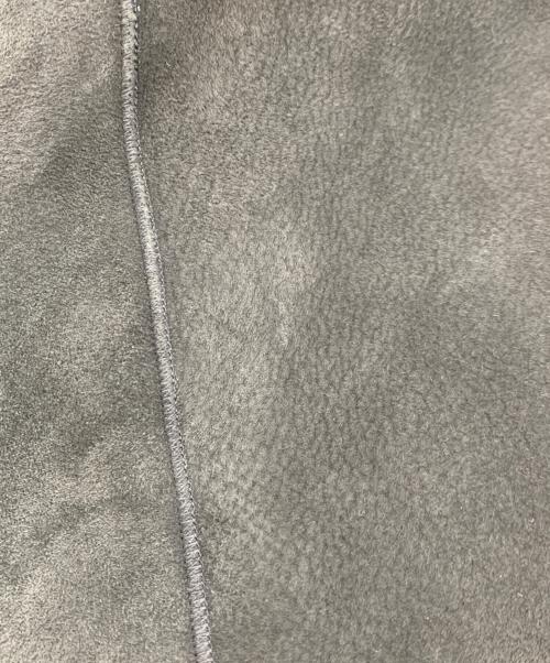 23区（ニジュウサンク）23区 (ニジュウサンク) ラムレザームートンコート グレー サイズ:40の古着・服飾アイテム