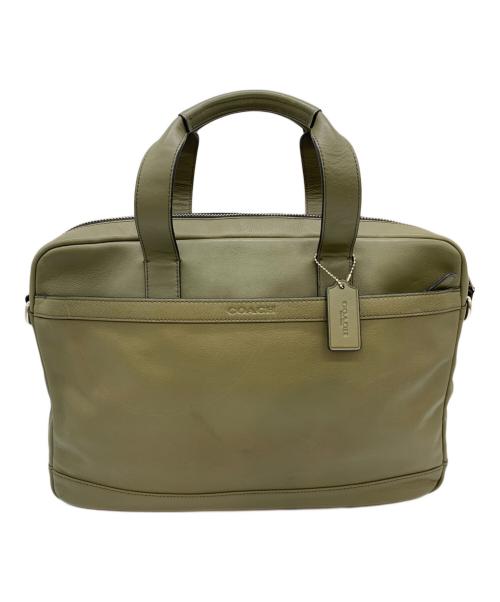 COACH（コーチ）COACH (コーチ) ビジネスバッグ カーキの古着・服飾アイテム