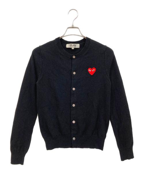 PLAY COMME des GARCONS（プレイコムデギャルソン）PLAY COMME des GARCONS (プレイコムデギャルソン) 厚手カーディガン ブラック サイズ:Sの古着・服飾アイテム