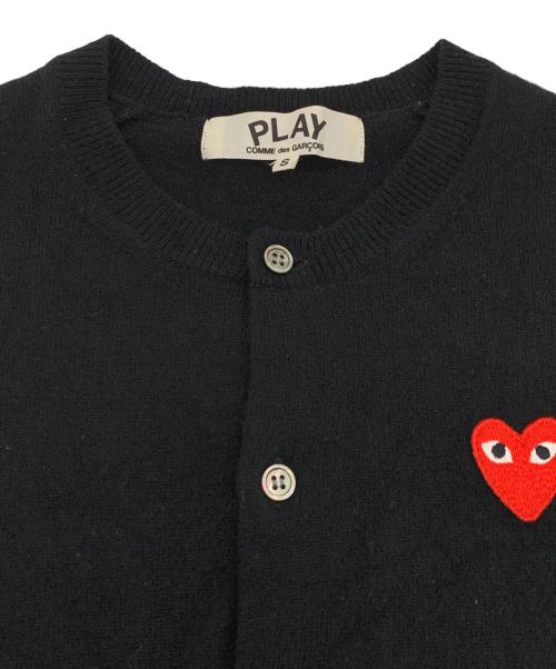PLAY COMME des GARCONS（プレイコムデギャルソン）PLAY COMME des GARCONS (プレイコムデギャルソン) 厚手カーディガン ブラック サイズ:Sの古着・服飾アイテム