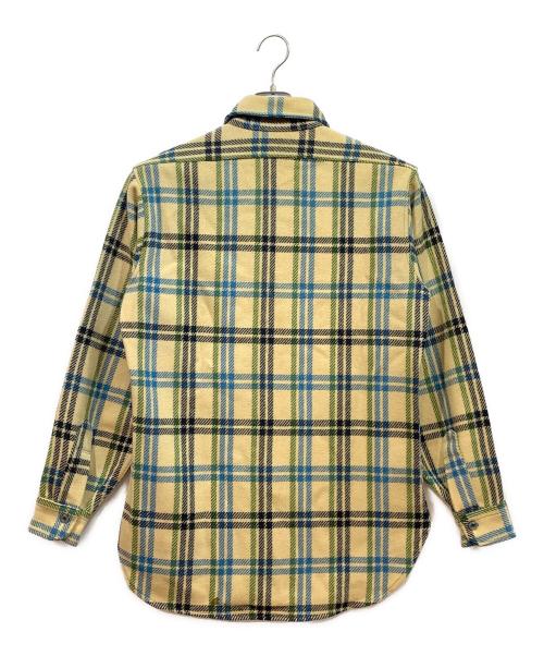 PENDLETON（ペンドルトン）PENDLETON (ペンドルトン) 60sネルシャツ ベージュ×ブルー サイズ:Mの古着・服飾アイテム