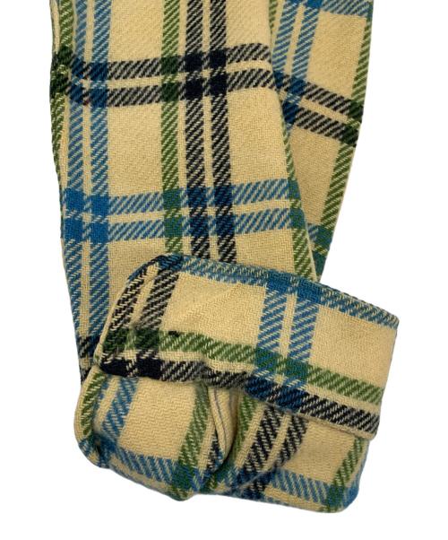 PENDLETON（ペンドルトン）PENDLETON (ペンドルトン) 60sネルシャツ ベージュ×ブルー サイズ:Mの古着・服飾アイテム