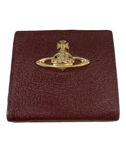 Vivienne Westwood（ヴィヴィアンウエストウッド）Vivienne Westwood (ヴィヴィアンウエストウッド) 2つ折り財布 ワインレッドの古着・服飾アイテム