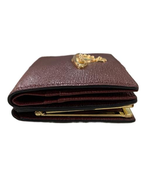 Vivienne Westwood（ヴィヴィアンウエストウッド）Vivienne Westwood (ヴィヴィアンウエストウッド) 2つ折り財布 ワインレッドの古着・服飾アイテム