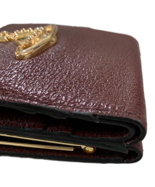 Vivienne Westwood（ヴィヴィアンウエストウッド）Vivienne Westwood (ヴィヴィアンウエストウッド) 2つ折り財布 ワインレッドの古着・服飾アイテム