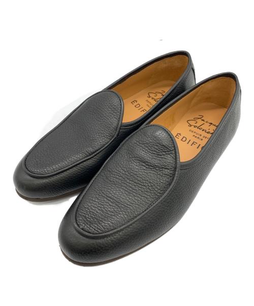 EDIFICE（エディフィス）EDIFICE (エディフィス) JACQUES SOLOVIERE (ジャック ソロヴィエール) シューズ ブラック サイズ:41の古着・服飾アイテム