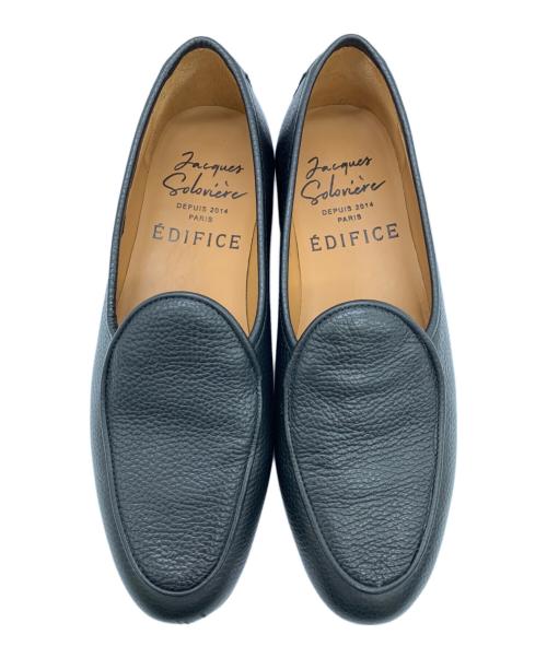 EDIFICE（エディフィス）EDIFICE (エディフィス) JACQUES SOLOVIERE (ジャック ソロヴィエール) シューズ ブラック サイズ:41の古着・服飾アイテム