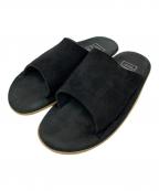 ISLAND SLIPPERアイランドスリッパ）の古着「スウェードサンダル」｜ブラック