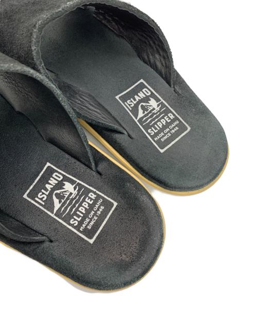 ISLAND SLIPPER（アイランドスリッパ）ISLAND SLIPPER (アイランドスリッパ) スウェードサンダル ブラック サイズ:8の古着・服飾アイテム
