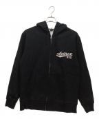 AVIREXアヴィレックス）の古着「ジップパーカー」｜ブラック