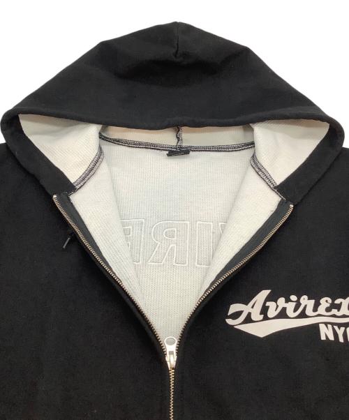AVIREX（アヴィレックス）AVIREX (アヴィレックス) ジップパーカー ブラック サイズ:XLの古着・服飾アイテム