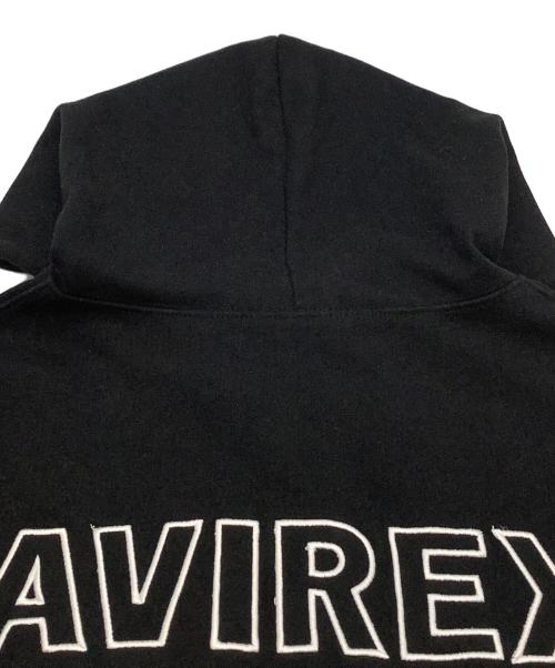 AVIREX（アヴィレックス）AVIREX (アヴィレックス) ジップパーカー ブラック サイズ:XLの古着・服飾アイテム