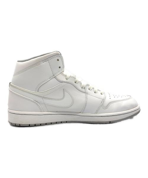 NIKE（ナイキ）NIKE (ナイキ) AIR JORDAN 1 MID WHITE WOLF GREY (2016) / エアジョーダン1 ミッド ホワイト ウルフ グレー (2016)  ホワイト サイズ:US10.5の古着・服飾アイテム