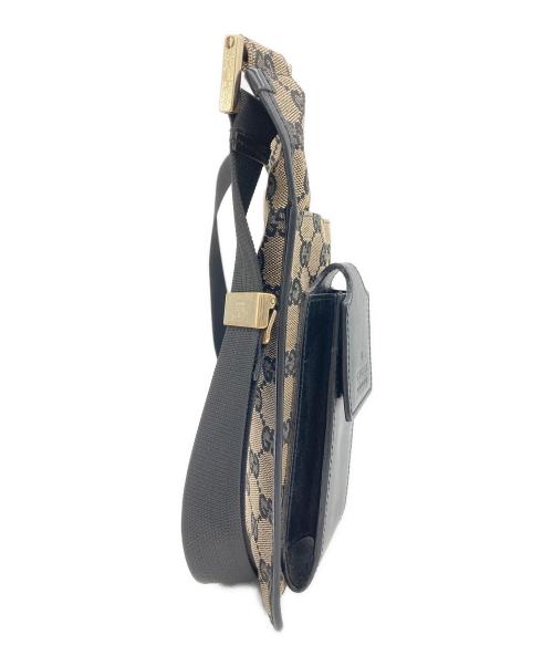 GUCCI（グッチ）GUCCI (グッチ) サコッシュ ベージュ×ブラックの古着・服飾アイテム