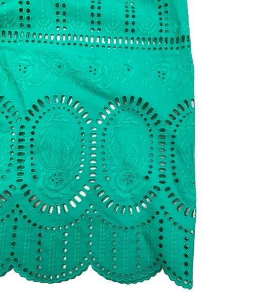 DEPAREILLE（デパリエ）DEPAREILLE (デパリエ) フラワーエンブロイダリーホルターネックドレス グリーン サイズ:Mの古着・服飾アイテム