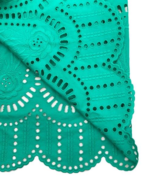 DEPAREILLE（デパリエ）DEPAREILLE (デパリエ) フラワーエンブロイダリーホルターネックドレス グリーン サイズ:Mの古着・服飾アイテム