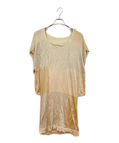 ISSEY MIYAKE（イッセイミヤケ）ISSEY MIYAKE (イッセイミヤケ) 薄手ニット ベージュ サイズ:2の古着・服飾アイテム