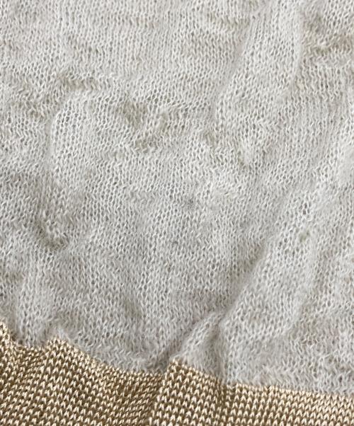 ISSEY MIYAKE（イッセイミヤケ）ISSEY MIYAKE (イッセイミヤケ) 薄手ニット ベージュ サイズ:2の古着・服飾アイテム
