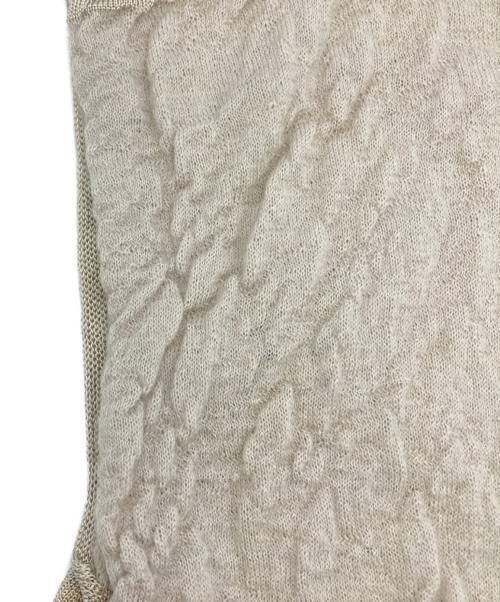 ISSEY MIYAKE（イッセイミヤケ）ISSEY MIYAKE (イッセイミヤケ) 薄手ニット ベージュ サイズ:2の古着・服飾アイテム