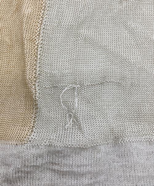 ISSEY MIYAKE（イッセイミヤケ）ISSEY MIYAKE (イッセイミヤケ) 薄手ニット ベージュ サイズ:2の古着・服飾アイテム