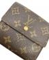 中古・古着 LOUIS VUITTON (ルイ ヴィトン) ポルトモネ・ビエ カルトクレディ ブラウン：13000円