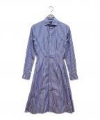 POLO RALPH LAURENポロ・ラルフローレン）の古着「シャツワンピース」｜ブルー×ホワイト