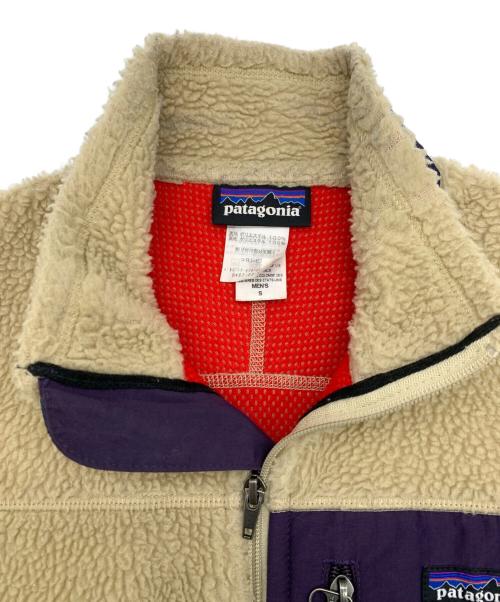 Patagonia（パタゴニア）Patagonia (パタゴニア) クラシックレトロX ベスト ベージュ×パープル サイズ:Sの古着・服飾アイテム