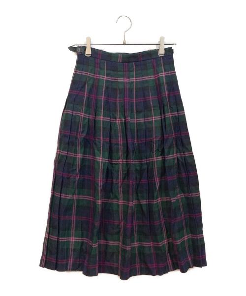 O'NEIL OF DUBLIN（オニールオブダブリン）O'NEIL OF DUBLIN (オニールオブダブリン) スカート グリーン×ピンク サイズ:36の古着・服飾アイテム