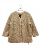 SHIPSシップス）の古着「フェイクファーブルゾン」｜ベージュ
