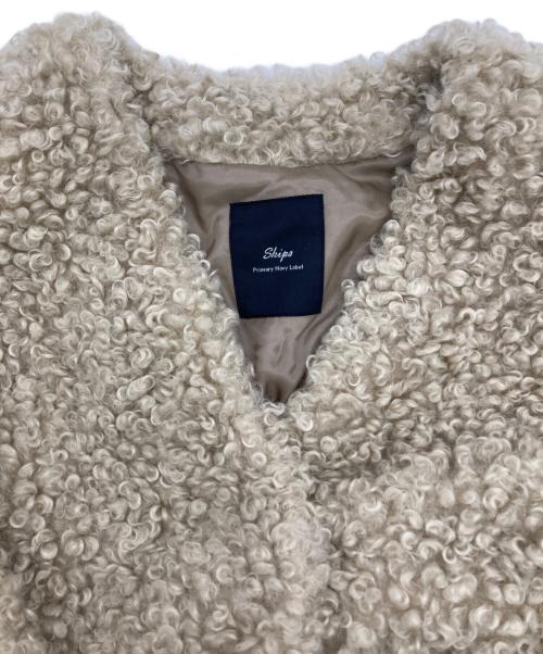 SHIPS（シップス）SHIPS (シップス) フェイクファーブルゾン ベージュ サイズ:ONE SIZEの古着・服飾アイテム