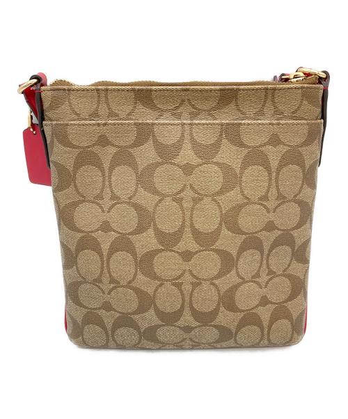 COACH（コーチ）COACH (コーチ) ショルダーバッグ ベージュ×ピンクの古着・服飾アイテム