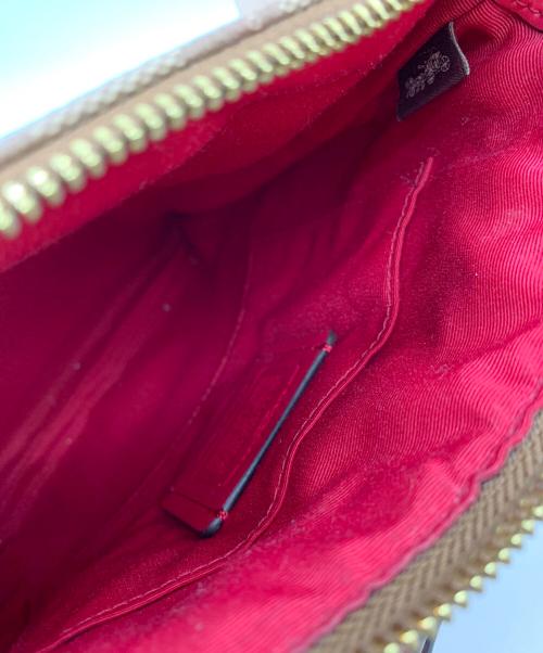 COACH（コーチ）COACH (コーチ) ショルダーバッグ ベージュ×ピンクの古着・服飾アイテム