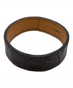 HERMESエルメス）の古着「レザーブレスレット」｜ダークブラウン