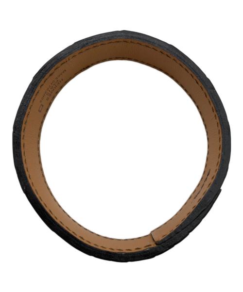 HERMES（エルメス）HERMES (エルメス) レザーブレスレット ダークブラウンの古着・服飾アイテム