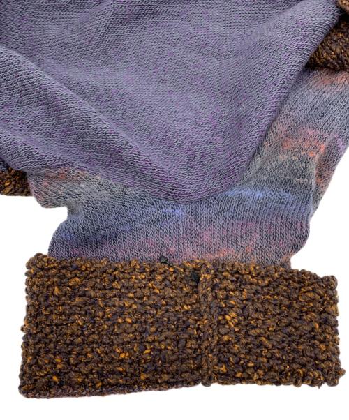 FUGA FUGA（フーガフーガ）FUGA FUGA (フーガフーガ) ニットカーディガン ネイビー×ブラウン サイズ:F 未使用品の古着・服飾アイテム