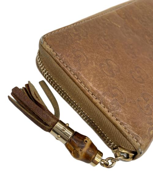 GUCCI（グッチ）GUCCI (グッチ) 長財布 ブラウンの古着・服飾アイテム