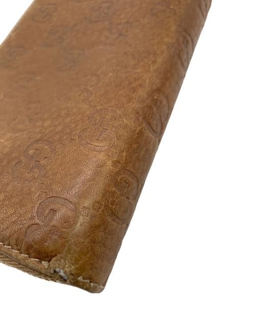 GUCCI（グッチ）GUCCI (グッチ) 長財布 ブラウンの古着・服飾アイテム