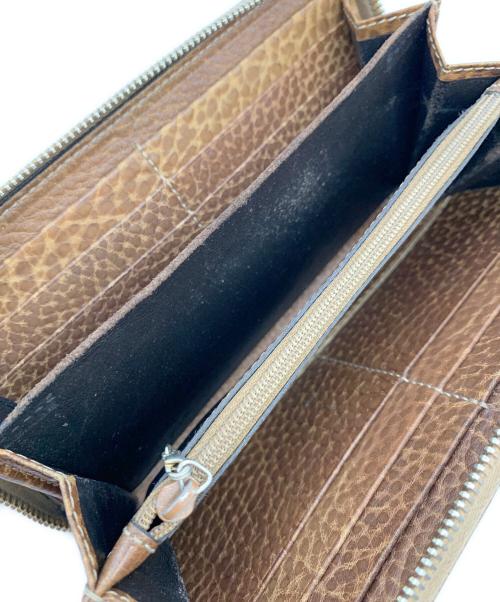 GUCCI（グッチ）GUCCI (グッチ) 長財布 ブラウンの古着・服飾アイテム