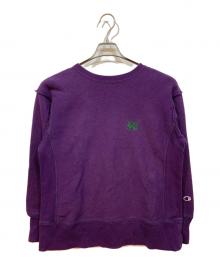 Champion×Needles×BEAMS BOY（チャンピオン×ニードルズ×ビームスボーイ）の古着「別注リバースウィーブスウェット」｜パープル