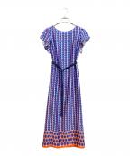 allurevilleアルアバイル）の古着「オプティカルプリントオフショルダーワンピース」｜レッド×ブルー