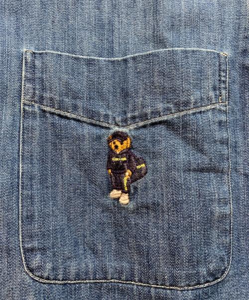 POLO RALPH LAUREN（ポロ・ラルフローレン）POLO RALPH LAUREN (ポロ・ラルフローレン) BEAMS (ビームス) デニムシャツ インディゴ サイズ:Mの古着・服飾アイテム