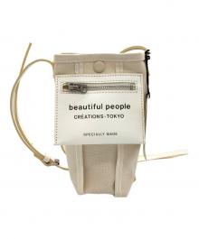 beautiful people（ビューティフルピープル）の古着「ライニングロゴポケットドキュメントケース」｜ホワイト