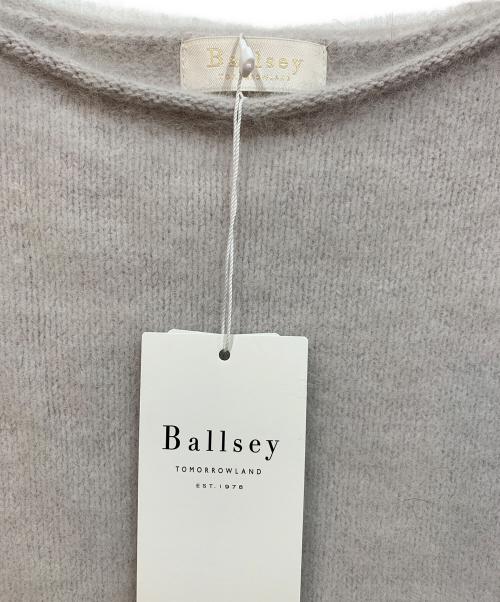 BALLSEY（ボールジィ）BALLSEY (ボールジィ) フラッフィーヤーンボートネックプルオーバー グレー サイズ:S 未使用品の古着・服飾アイテム